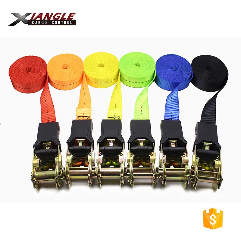 cargo lashing tie down ratchet strap