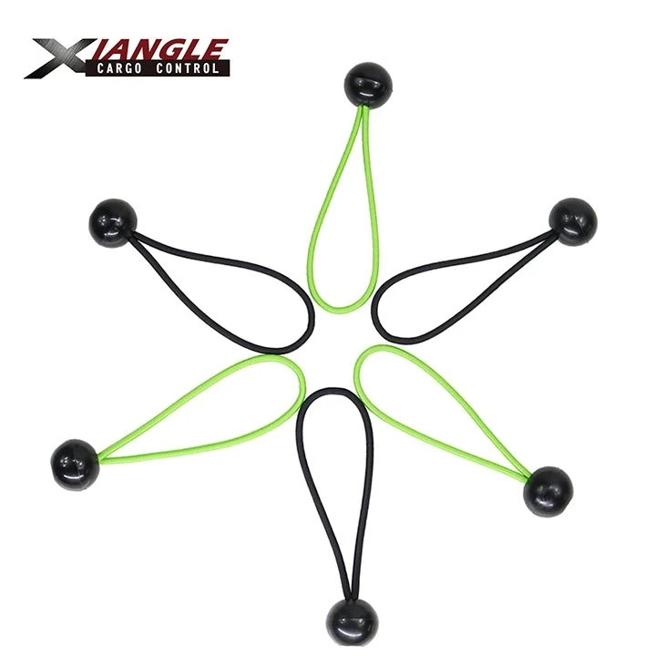 4mm Elastic Green Black Canopy Bungee Cord Ball Tie Down For Tent Outdoor Camping