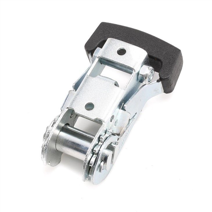 Heavy Duty 27mm White Zinc Rubber-Coated Cargo Tensioner With Rubber Handle