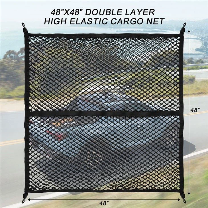 Heavy Duty Cargo Net Car Pickup Roof Truck Single Layer