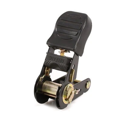 Praghas Monarcha Black E Cumhdach Rubber Láimhseáil Ratchet Belt Buckle