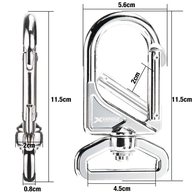 1.5 Inch Swivel Carabiner Hooks For Motorcycle Tie Down